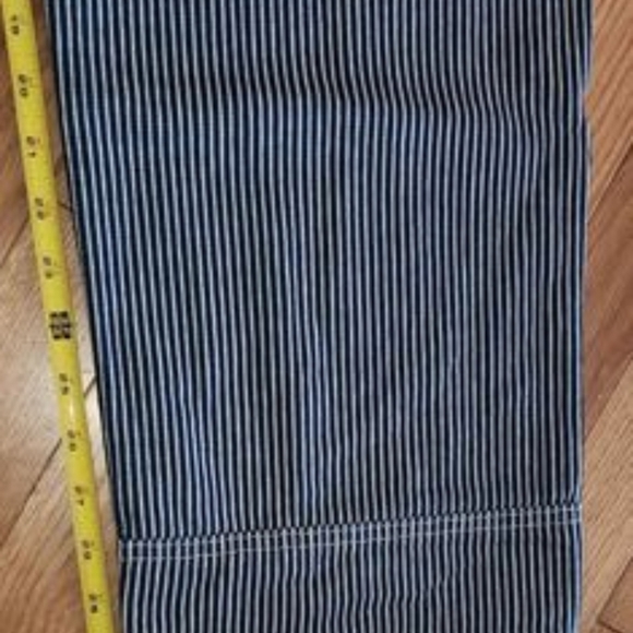 WOMENS Dickies STRIPED OVERALLS Size Medium MEASUREMENTS IN LAST PICTURE🥰 - Picture 6 of 8